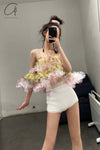 SWAYING/KNIT Waist Lace Boxer SW22SSB35 White